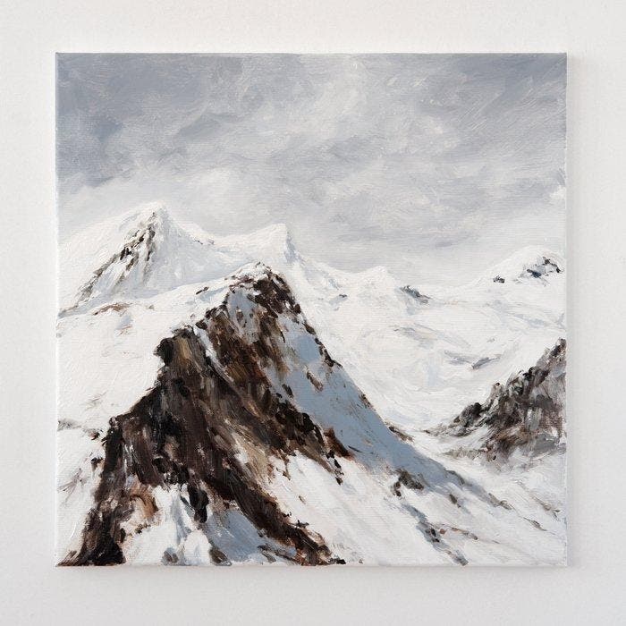 Matthieu van Riel - Österreich, Die Alpen, Antiquités & Art, Art | Peinture | Moderne