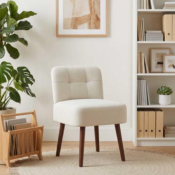 vidaXL Slipperstoel Crèmekleurig fluweel, Verzenden, Nieuw