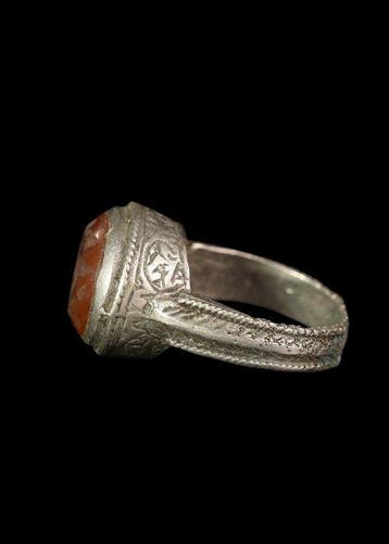 Islamitische Ottomaanse/Bedoeïense stijl Zilvermetaal Ring