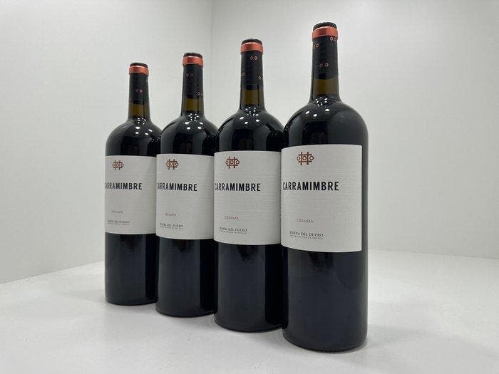 2023 Carramimbre - Ribera del Duero Crianza - 4 Magnums, Verzamelen, Wijnen
