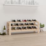 vidaXL Wijnrek 109,5x30x42 cm massief grenenhout, Verzenden