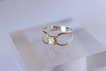 Ring - 18 karaat Witgoud - 0.45ct. tw. Diamant (Natuurlijk
