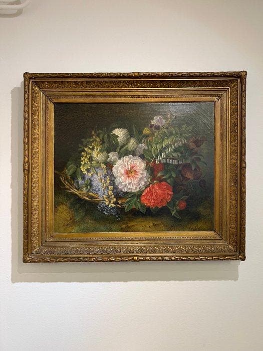 Rudolphina Swanida Wildrik (1807–1883) - Bloemstilleven met, Antiquités & Art, Art | Peinture | Classique