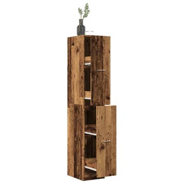vidaXL Apothekerskast 30x41x174,5 cm bewerkt hout oud, Verzenden