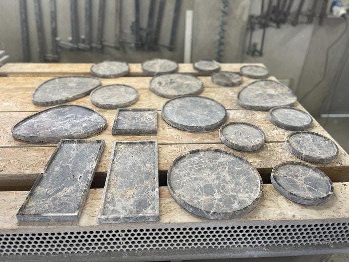 TM DESIGN - Tafelmiddenstuk (8) - SATIN BROWN COLLECTION -, Antiquités & Art, Antiquités | Meubles | Chaises & Canapés