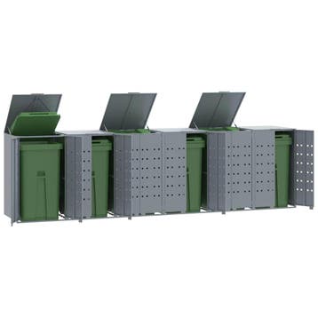 vidaXL Containerberging voor 6 containers 414x79x117 cm, Verzenden