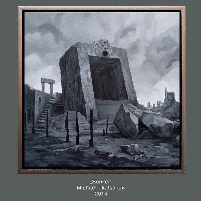 Michael Tkatschow MischaT - Bunker, Antiek en Kunst, Kunst | Schilderijen | Modern