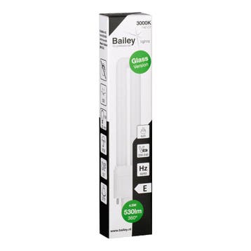 Bailey Led Pl Glas G23 4.5W 530lm Warm Wit Lamp - 146107, Verzenden, Nieuw