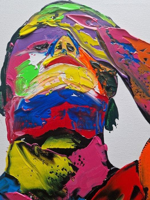 Henry Escobar - MAN ( attention sur fond blanc ), Antiek en Kunst, Kunst | Designobjecten