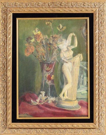 M.J D Jungman (XX) - Stilleven met gisha en plant