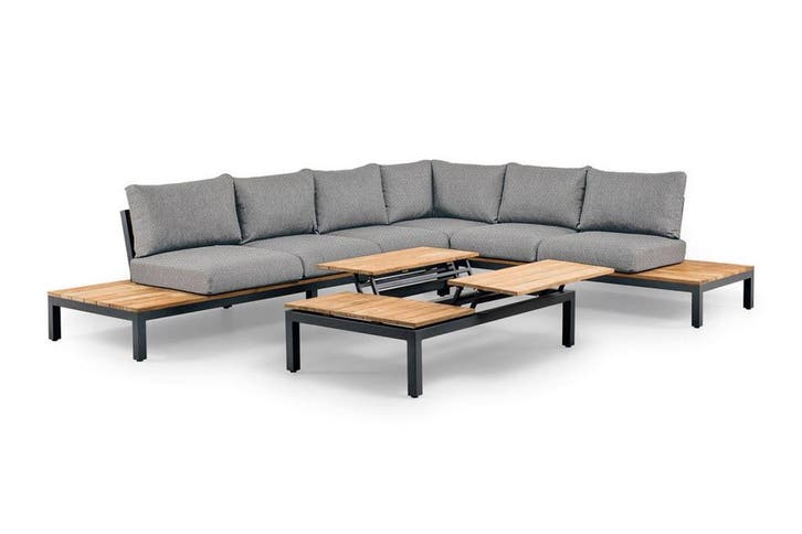 Suns Memphis loungeset 6-zits light antracite - Sunproof, Tuin en Terras, Tuinsets en Loungesets