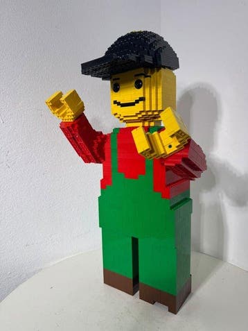 Lego - sculptuur, Figura Lego - 50 cm - Plastic, Nieuw