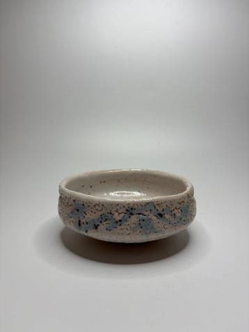 Japanse Shino-keramiek Badarai-chawan door Jz () –, Antiek en Kunst