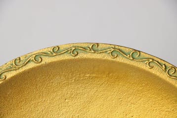 Kippenfamilie in goud – vintage Takaoka bronzen
