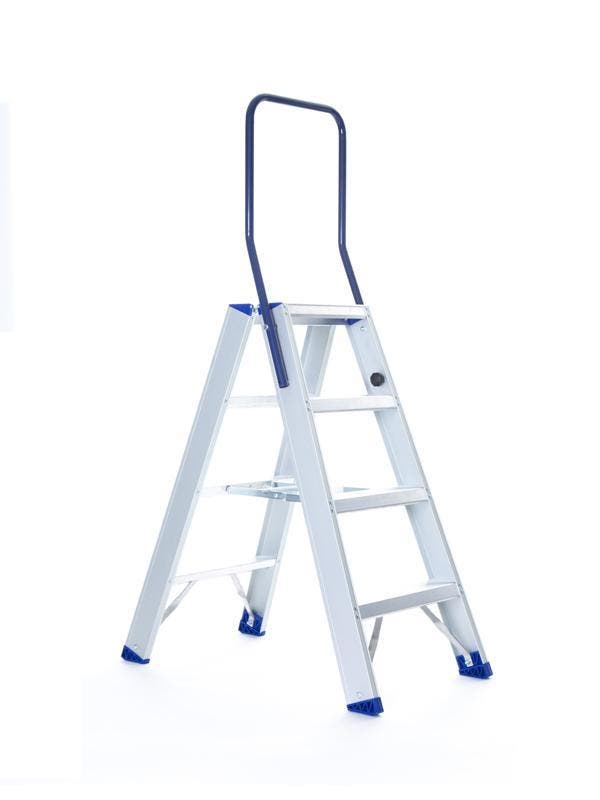 Professionele dubbele trap van Eurostairs 2x4 treden, Bricolage & Construction, Échelles & Escaliers, Enlèvement ou Envoi
