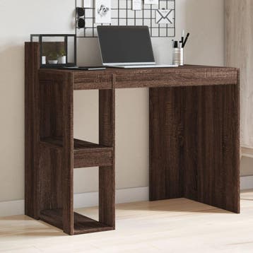 vidaXL Bureau 103,5x56,5x94 cm bewerkt hout bruin, Verzenden