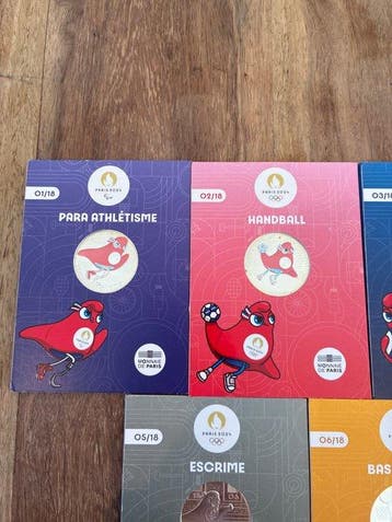 Frankrijk. 10 Euro 2023 Mascotte (9 coins) (Zonder
