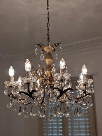 Plafondlamp - Kristal, Antiquités & Art