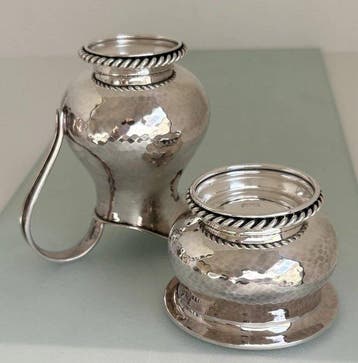 Kom - Zilver - Melk en suiker