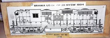 Brawa H0 - 0859 - Locomotive diesel (1) - EMD GP18 - NYSW, Hobby & Loisirs créatifs
