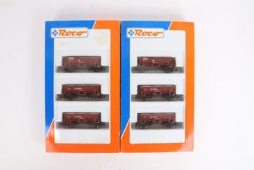 Roco H0 - 44038 - Ensemble de wagons de marchandises pour