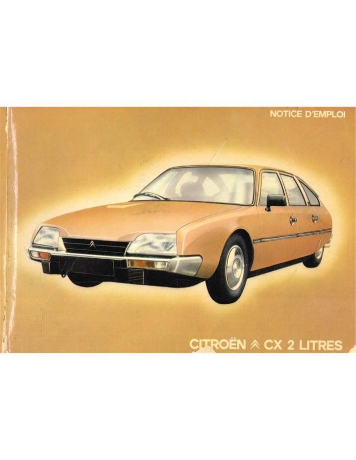 1981 CITROEN CX 2 LITER INSTRUCTIEBOEKJE FRANS, Autos : Divers, Modes d'emploi & Notices d'utilisation