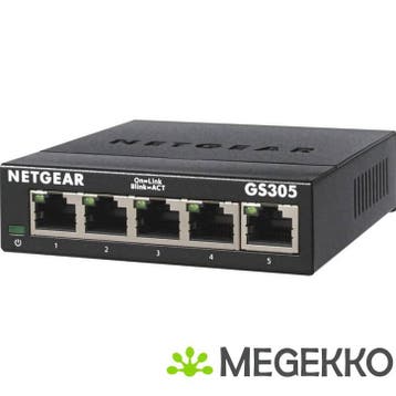 Netgear GS305-300PES unmanaged netwerk switch, Verzenden