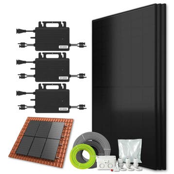 Zonnepanelen pakket voor schuindak - 1.3 kW - 3x 430, Doe-het-zelf en Bouw, Ophalen of Verzenden, Nieuw