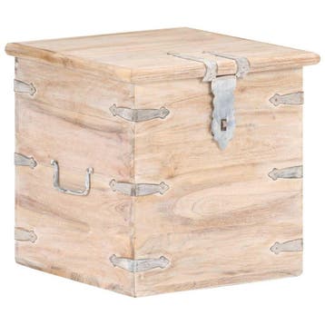 vidaXL Opbergkist 40x40x40 cm massief acaciahout, Verzenden