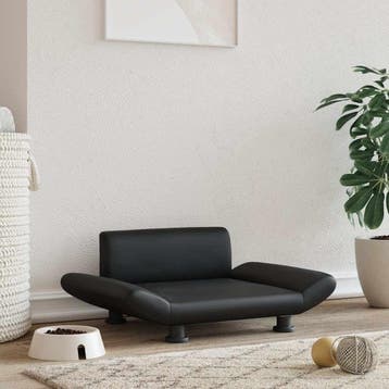 vidaXL Hondenmand 70x45x28 cm kunstleer zwart, Verzenden