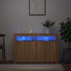 vidaXL Dressoir met LED-verlichting 115,5x30x75 cm sonoma, Verzenden, Nieuw