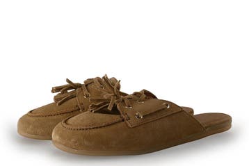Manfield Pantoffels in maat 39 Bruin, Verzenden, Pantoffels of Sloffen