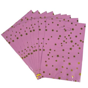 Fako Bijoux - Folie Uitdeelzakjes Sterren - 10 stuks -, Diversen, Cadeauverpakkingen, Verzenden, Nieuw