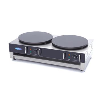Crepebakplaat Dubbel | 50–300°C | RVS | Gietijzeren, Verzenden, Nieuw in verpakking