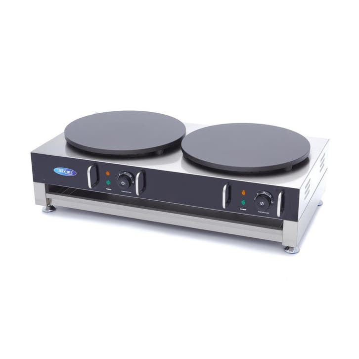 Crepebakplaat Dubbel | 50–300°C | RVS | Gietijzeren, Zakelijke goederen, Horeca | Keukenapparatuur, Nieuw in verpakking, Verzenden