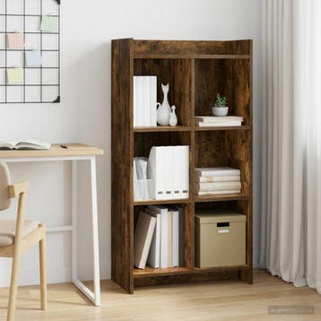 vidaXL Boekenkast Gerookt eiken 59 x 30 x 111 cm Bewerkt, Verzenden