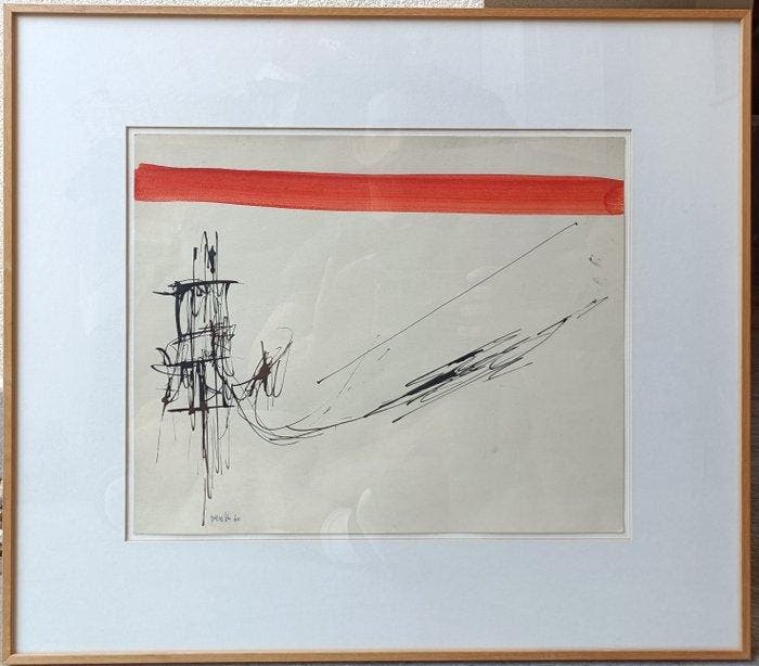Achille Perilli (1927-2021) - Senza titolo, Antiek en Kunst, Kunst | Schilderijen | Modern