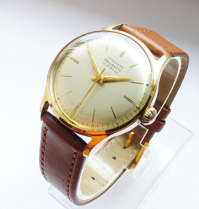 Junghans - Classic-Trilastic 17Jewels - Zonder minimumprijs, Handtassen en Accessoires, Horloges | Heren