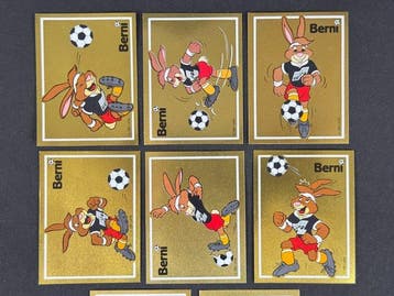 1988 Panini #37/44 Euro 88 - Berni badge complete set - 8, Collections