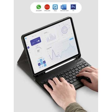RGB Toetsenbord Hoes en Muis voor iPad 10.5 - QWERTY, Verzenden, Nieuw