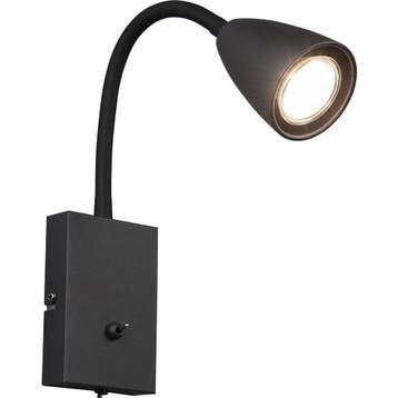LED Wandspot Mat Zwart met GU10 Fitting, Verstelbare Beam An, Verzenden, Nieuw