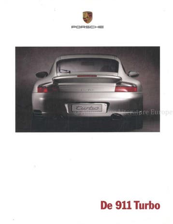 2000 PORSCHE 911 TURBO BROCHURE NEDERLANDS, Nieuw
