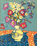Gérard Vieillevie (1939-1992) - Bouquet champêtre, Antiek en Kunst