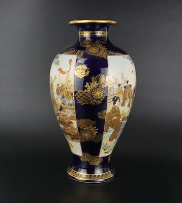 Vaas - Aardewerk, Porselein - Japan - Meiji periode, Antiek en Kunst