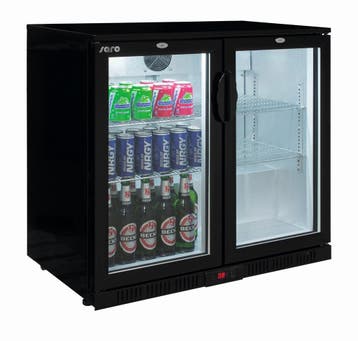 Barkoelkast | 198L | Zwart | +2°C/+10°C | Klapdeuren |, Verzenden