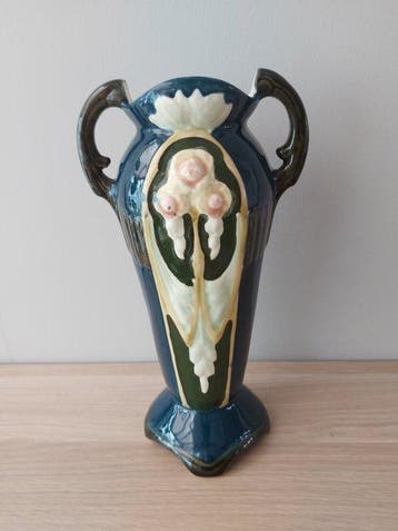 eichwald - Vaas - Majolica - jugendstill 31cm