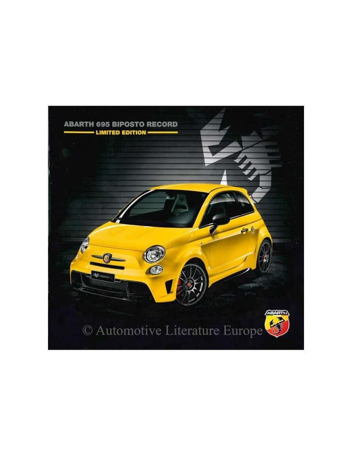 2015 ABARTH 695 BIPOSTO RECORD BROCHURE NEDERLANDS, Boeken, Auto's | Folders en Tijdschriften