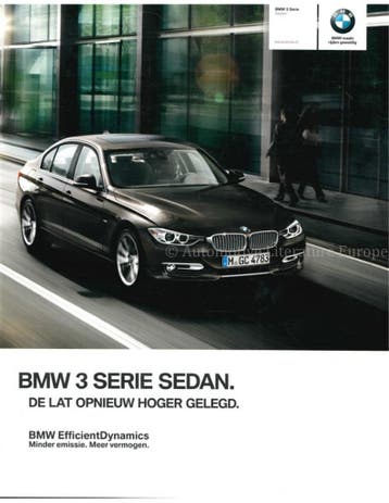 2014 BMW 3 SERIE SEDAN BROCHURE NEDERLANDS, Nieuw
