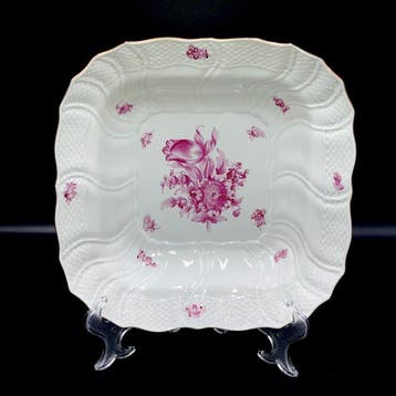 Herend - Exquisite Large Square Serving Bowl (27,5 cm) -
