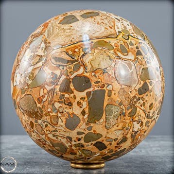 Natuurlijke luipaardjaspis Sphere- 2326.18 g, Verzamelen